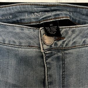Lane Bryant Pearl Studded Detail, Distressed, Skinny Jean